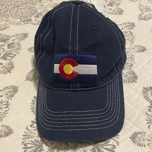 NWT Navy Baseball Cap with Colorado Flag Patch